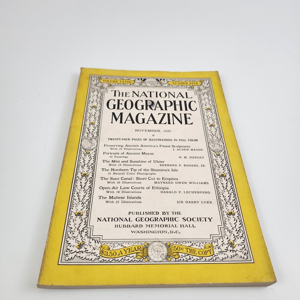 National Geographic Magazine November  1935 No‎  Insert
